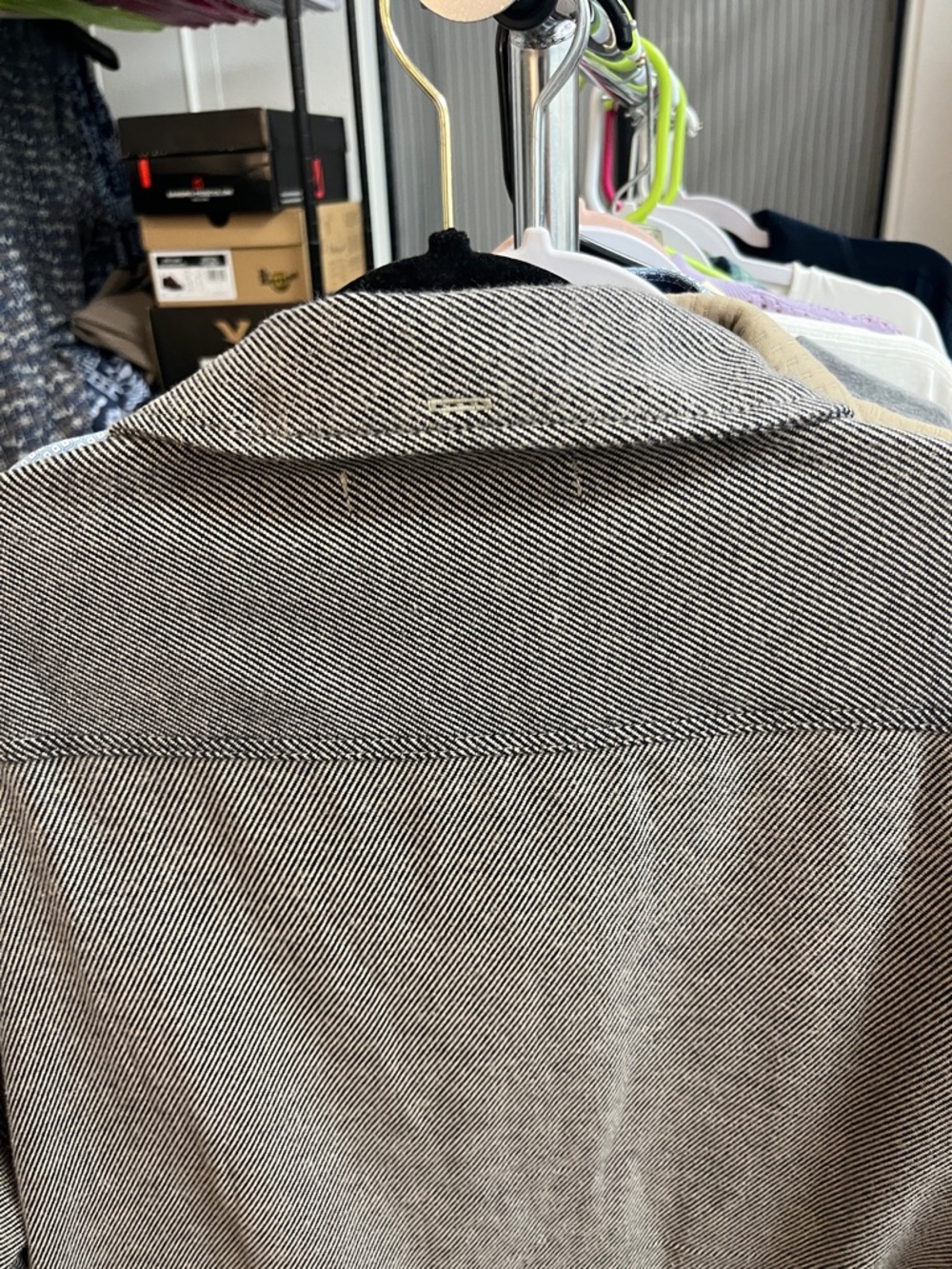 Joe's Jeans Striped Cotton Overshirt - Picture 6 of 7